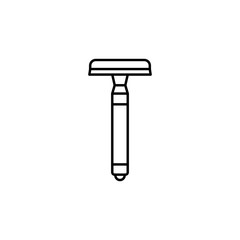 razor line illustration icon on white background