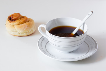 bread with coffee