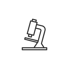 Microscope - line icon. Simple outline style design. Vector illustration.