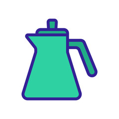 Obraz premium kettle for liquid spill icon vector. kettle for liquid spill sign. color symbol illustration