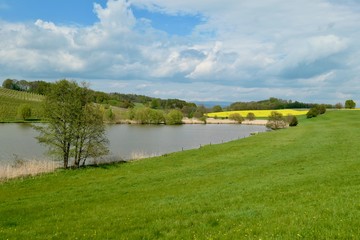 Fototapeta na wymiar Pond - Spring in the Czech Republic