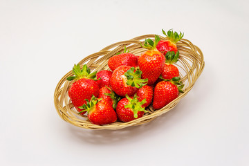 Sweet fresh strawberry isolated on white background