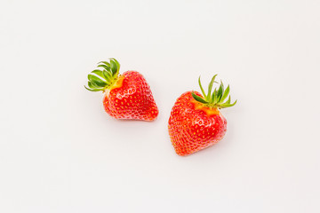 Sweet fresh strawberry isolated on white background