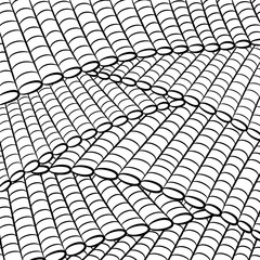 Geometric abstract background. Zen tangle. Black and white template for card, invitation, textile and wrapping. Adult coloring books. Hand drawn vector Illustration.