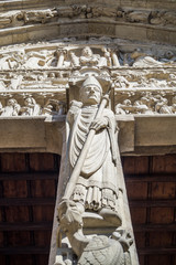 detail of the church Notre Dame