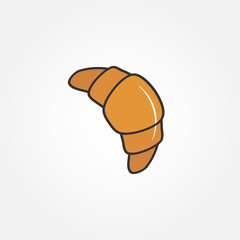 Croissant icon - vector illustration