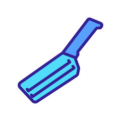 hand grater with handle icon vector. hand grater with handle sign. color symbol illustration