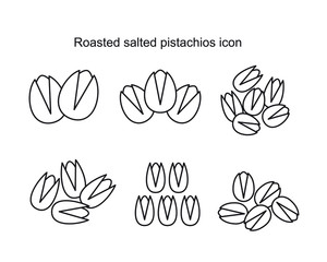 Roasted salted pistachios icon