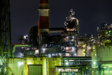 川崎・京浜工業地帯の工場夜景