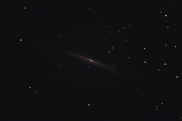 The Splinter Galaxy NGC 5907 in the constellation Draco photographed with a Maksutov telescope from Mannheim in Germany. © David Hajnal