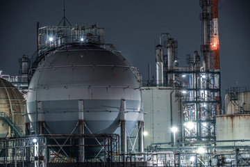 川崎・京浜工業地帯の工場夜景