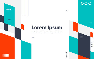 Abstract colorful geometric isometric background,