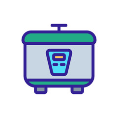 cooker equipment icon vector. cooker equipment sign. color symbol illustration