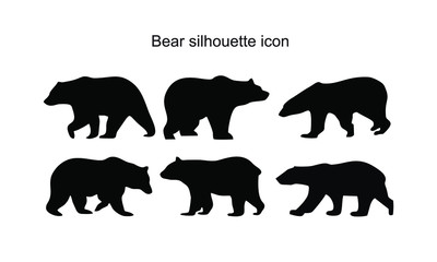 Bear silhouettle icon