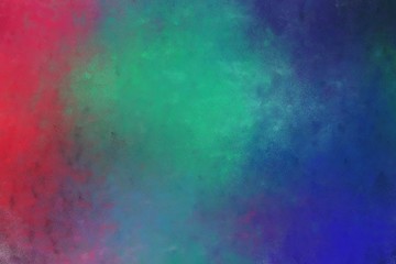 Fototapeta premium beautiful teal blue, moderate red and old lavender colored vintage abstract painted background with space for text or image. can be used as poster or background