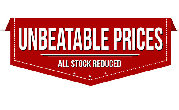 Unbeatable prices banner design