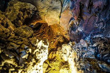 溶岩樹型洞窟探索
