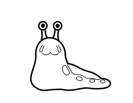 recommend clip art: ナメクジ模様(線画)