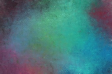beautiful vintage abstract painted background with teal blue, old mauve and old lavender colors. can be used as poster or background