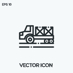 Pick up truck vector icon illustration. Ui/Ux. Premium quality.