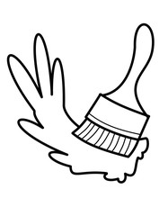 ペンキ塗り(線画)