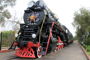 Obraz premium タシケントの鉄道博物館