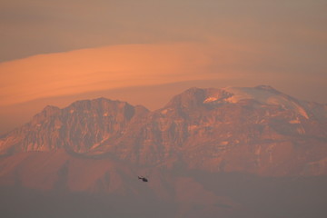 Cerro San Cristobal atardecer