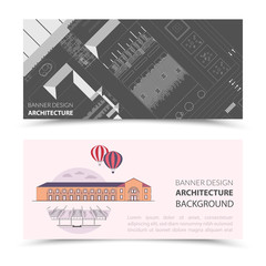 Set of Architectural Web Banners