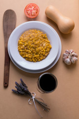 Traditional food dish in Argentina, made with corn.