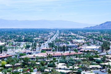 aerial view of the city