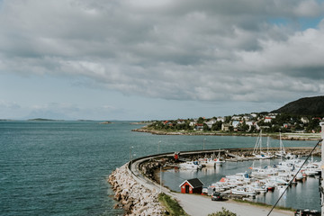 Fototapeta na wymiar view of the port of Norway