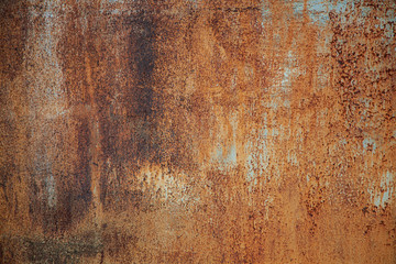 texture of old rusty metal sheet