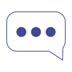 talk bubble sms message communication isolated icon design