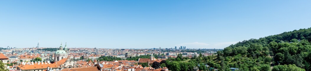 Fototapeta na wymiar Prague in Czech Republic Panorama 