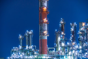 川崎・京浜工業地帯の工場夜景