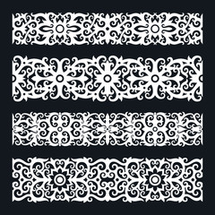 Borneo kalimantan dayak ornament set