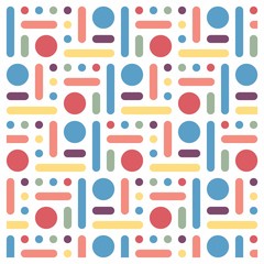 Beautiful of Colorful Circle, Repeated, Abstract, Illustrator Geometric Pattern Wallpaper. Image for Printing on Paper, Wallpaper or Background, Covers, Fabrics