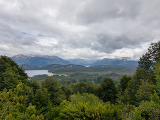 panoramic view of the forest and lakes