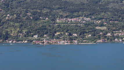 Italie - Piémont - Lac Majeur - Ile Madre - Panorama sur Bavero