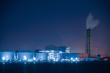 Fototapeta premium 川崎・京浜工業地帯の工場夜景