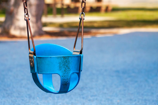 empty swing on a swing