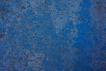 blue painted wall