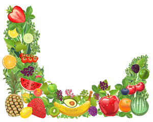 Photo-Realistic Fruit Frame - Highly Detailed