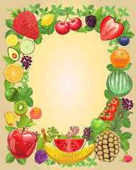Photo-Realistic Fruit Frame - Highly Detailed
