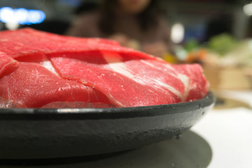 しゃぶしゃぶ用牛肉　中華火鍋