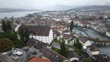 Aerial view of Luzern, Switzerland