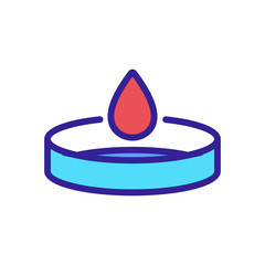 outflow of blood icon vector. outflow of blood sign. color symbol illustration