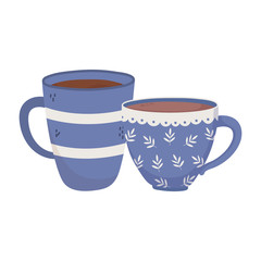 coffee time, cups fresh aroma beverage