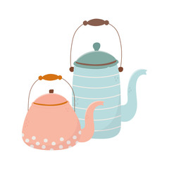 coffee time, kettles maker porcelain beverage design