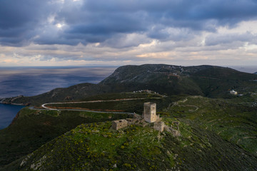 Fototapeta na wymiar Panoramic view of Cape Tainaron (or 